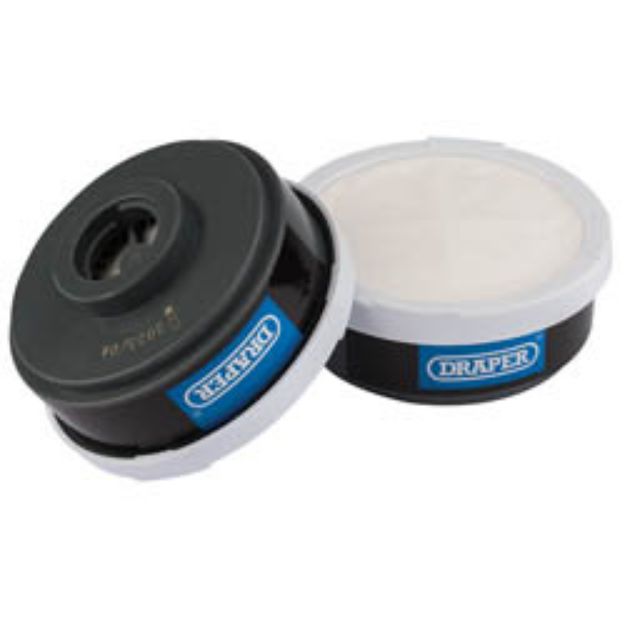 Picture of Draper Spare A1P2 Filters (2)
For Combined Vapour & Dust
Respirator-DR-03030