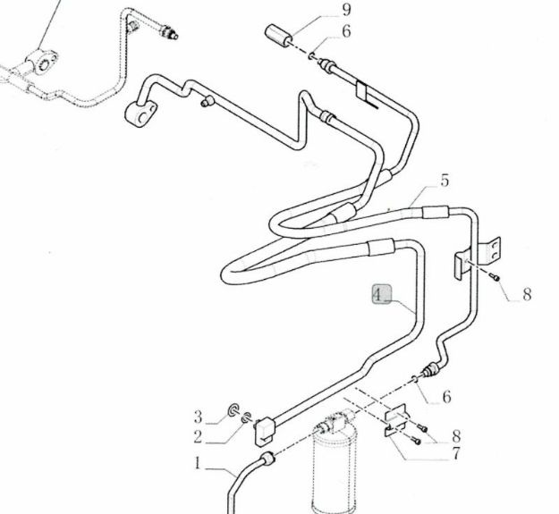 Picture of Air Con Pipe Item 4 Fits
Various Maxxum & Puma Models-84245114