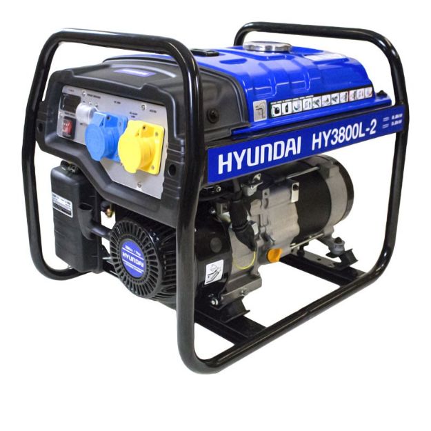 Picture of Hyundai 3.2kW Petrol Generator
210cc/7hp Engine 3 Year
Warranty-HY-HY3800L-2